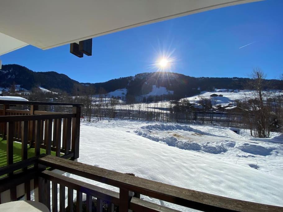 Studio face aux pistes Praz-sur-Arly Extérieur photo