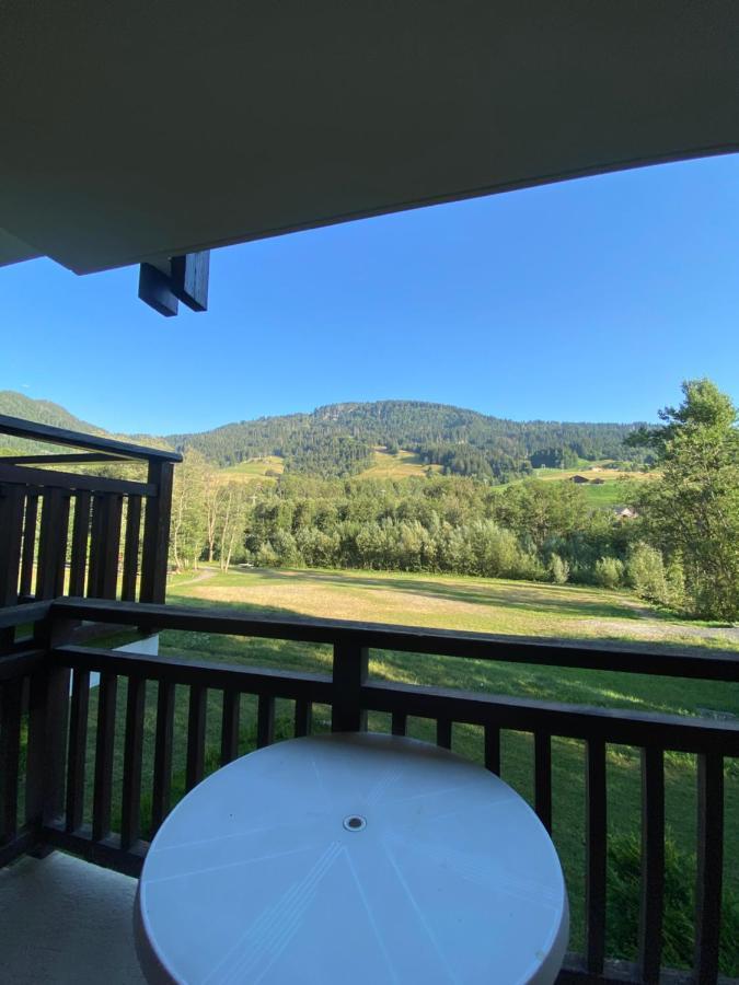 Studio face aux pistes Praz-sur-Arly Extérieur photo