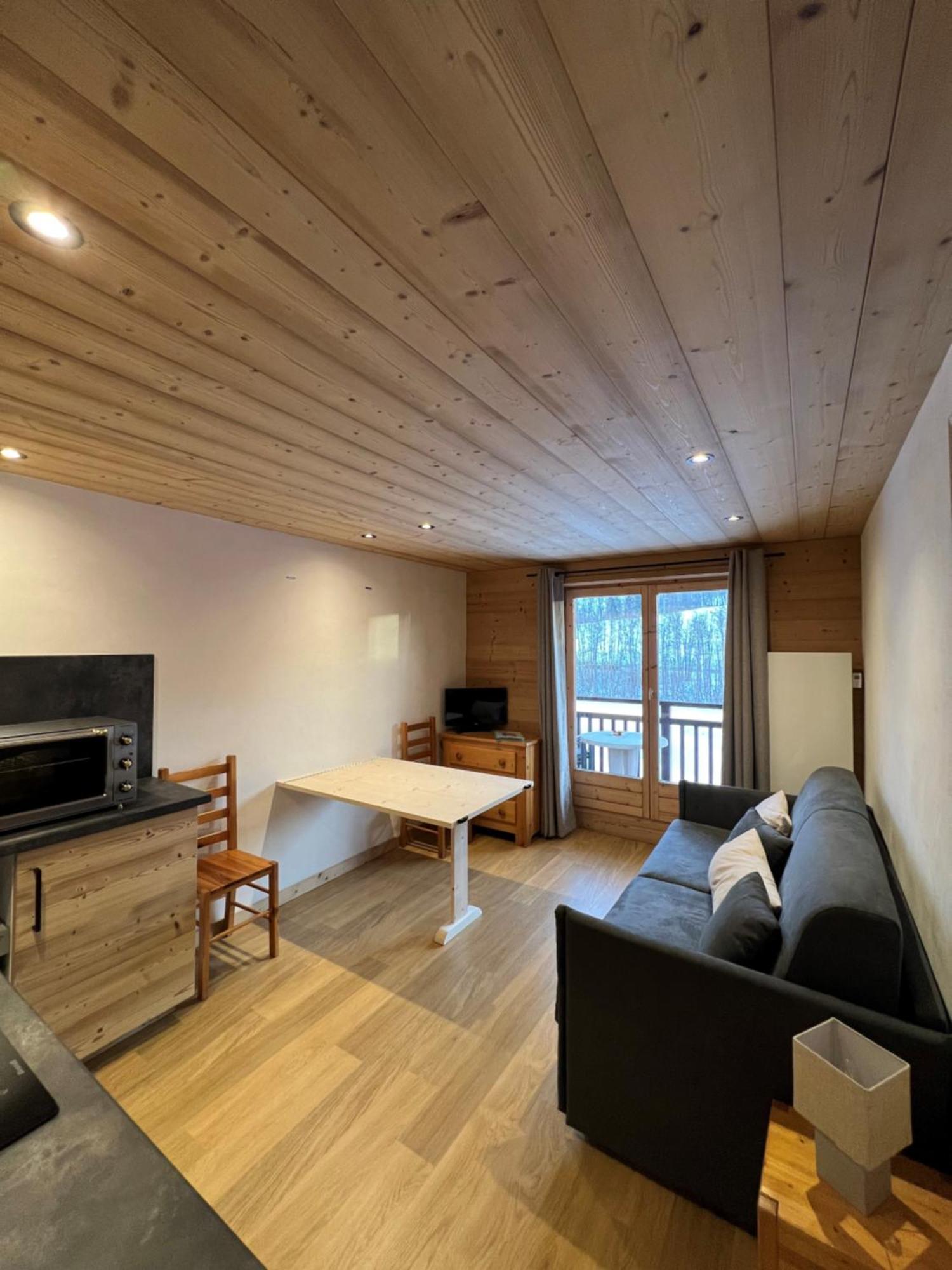 Studio face aux pistes Praz-sur-Arly Extérieur photo